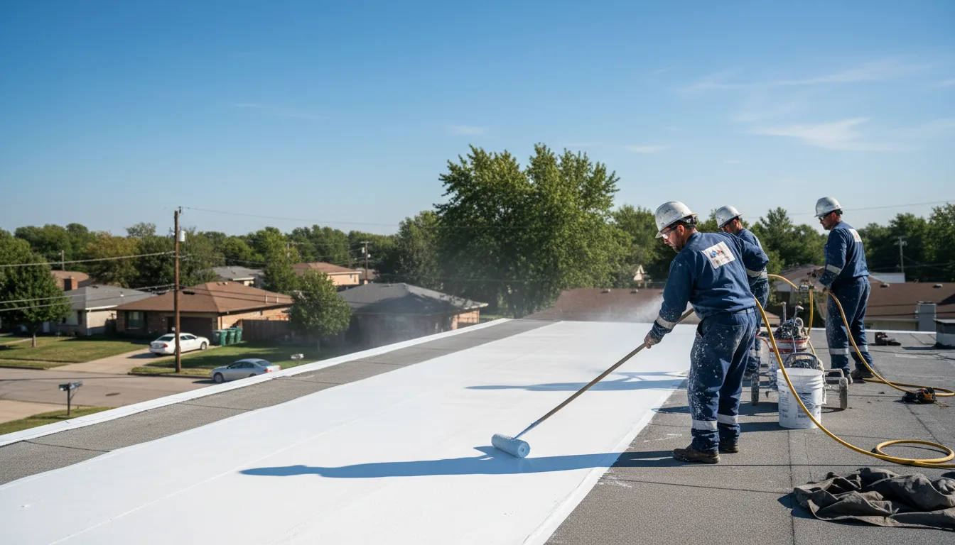 Commercial roof coating in Christopher, IL near me
